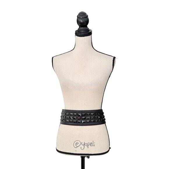 Loewe black leather beaded tie back belt - Picture 1 of 5